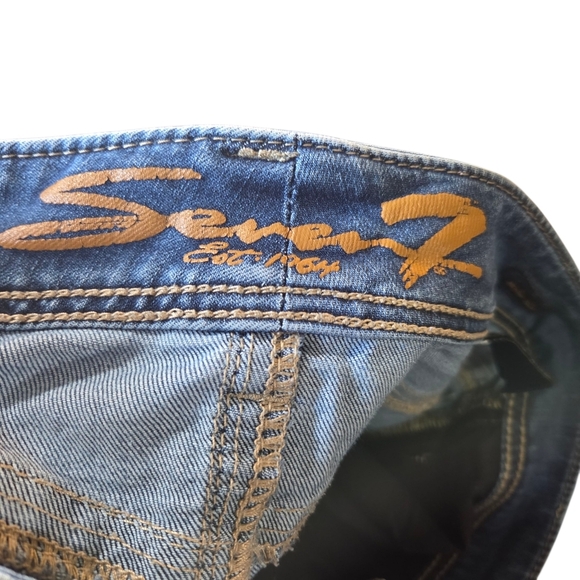 Seven7 Women's Rocker Slim Boot Cut Jeans Size 12 - Picture 7 of 9